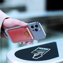 Заредете изображение във визуализатора на галерията – Dux Ducis Magnetic Leather Wallet magnetic wallet MagSafe for iPhone RFID blocker red
