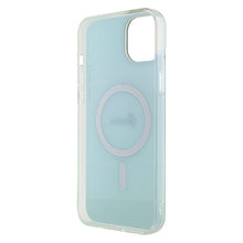 Заредете изображение във визуализатора на галерията – Original Case GUESS IML Iridescent Magsafe hardcase GUHMP15MHITSQ for Iphone 15 Plus turquoise
