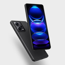 Заредете изображение във визуализатора на галерията – Nillkin Super Frosted Shield Case for Xiaomi Redmi Note 12 Pro / Poco X5 Pro 5G Cover + Phone Stand Black
