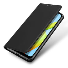 Заредете изображение във визуализатора на галерията – Dux Ducis Skin Pro Case for Xiaomi Redmi A1+ Flip Card Wallet Stand Black
