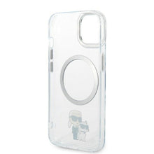 Заредете изображение във визуализатора на галерията – Karl Lagerfeld KLHMP14MHNKCIT iPhone 14 Plus 6.7" hardcase transparent Iconic Karl&amp;Choupette Magsafe
