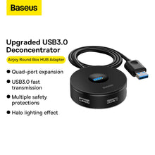 Заредете изображение във визуализатора на галерията – BASEUS HUB 4in1 USB to USB3.0 + USB2.0 CAHUB-U01
