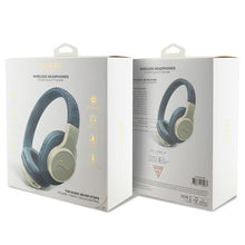 Заредете изображение във визуализатора на галерията – Original Bluetooth Headphones GUESS 4G Script GUBH604GEMB blue
