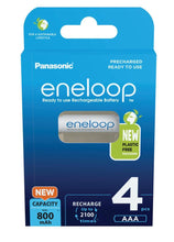 Заредете изображение във визуализатора на галерията – Rechargeable Batteries Panasonic Eneloop HR03/AAA 800mAh - 4pcs blister pack
