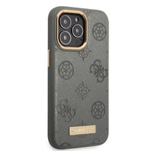 Заредете изображение във визуализатора на галерията – Guess GUHMP13LSAPSTG iPhone 13 Pro / 13 6.1" grey/grey hardcase Peony Logo Plate MagSafe

