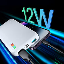 Заредете изображение във визуализатора на галерията – Joyroom powerbank 10000mAh Dazzling Series 12W white (JR-T016)
