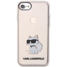 Заредете изображение във визуализатора на галерията – Karl Lagerfeld KLHCI8HNCHTCP iPhone 7/8/ SE 2020 / SE 2022 pink/pink hardcase Ikonik Choupette

