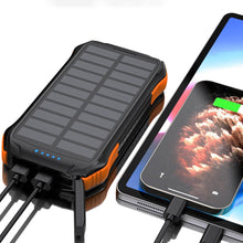 Заредете изображение във визуализатора на галерията – Choetech solar powerbank with inductive charging 10000mAh Qi 5W orange (B659)
