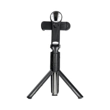 Заредете изображение във визуализатора на галерията – Combo selfie stick with tripod and remote control bluetooth with mirror black sstr-11 - TopMag
