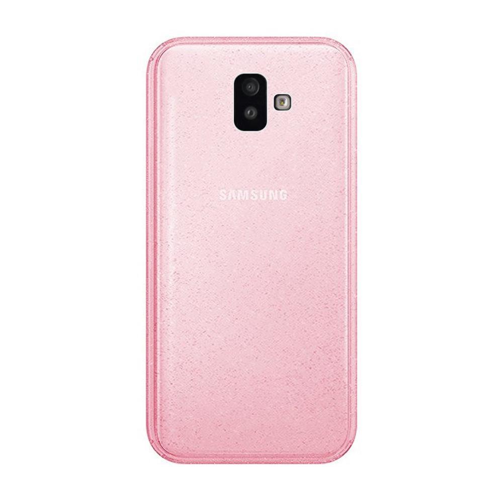 Crystal Glitter Pink гръб - Samsung J6 Plus розов - TopMag