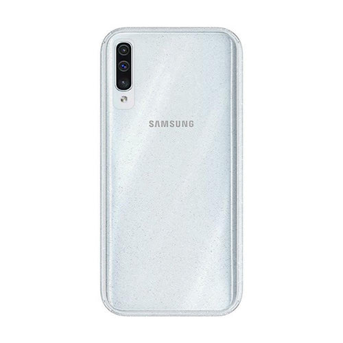Crystal Glitter Silver гръб - Samsung a50 / a50s / a30s прозрачен - TopMag