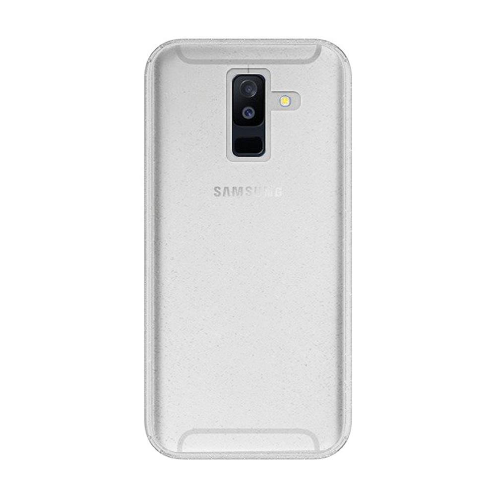 Crystal Glitter Silver гръб - Samsung A6 Plus 2018 прозрачен - TopMag