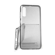 Заредете изображение във визуализатора на галерията – Crystal Glitter Silver гръб -Samsung A70 черен - TopMag

