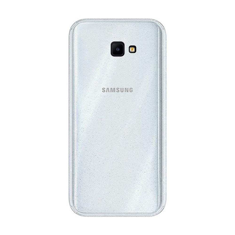 Crystal Glitter Silver гръб - Samsung J4 Plus прозрачен - TopMag