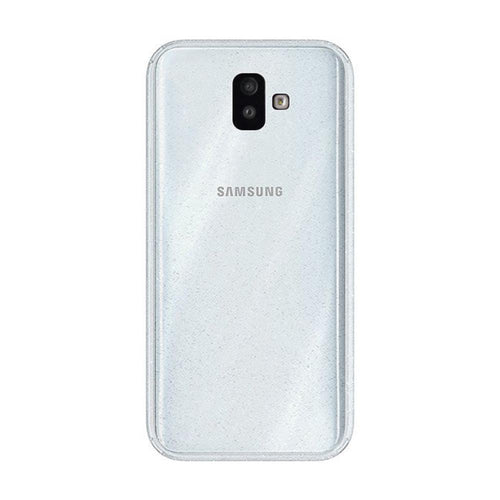 Crystal Glitter Silver гръб - Samsung J6 Plus прозрачен - TopMag