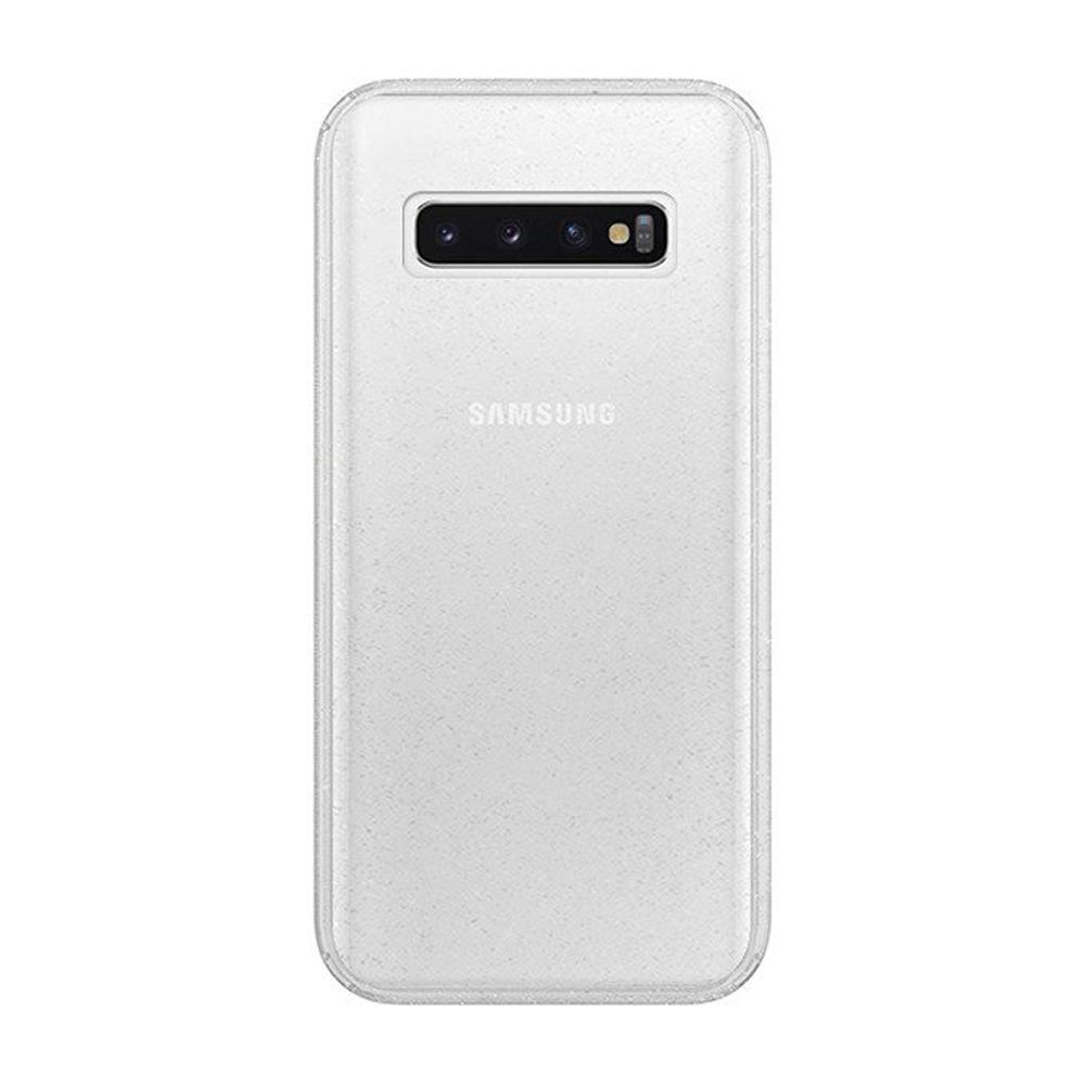 Crystal Glitter Silver гръб -Samsung S10 Plus прозрачен - TopMag