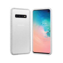 Заредете изображение във визуализатора на галерията – Crystal Glitter Silver гръб -Samsung S10 прозрачен - TopMag

