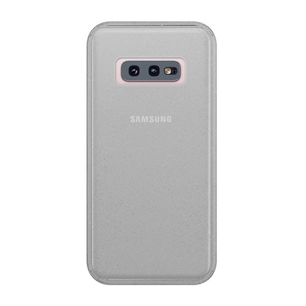 Crystal Glitter Silver гръб - Samsung S10e черен - TopMag
