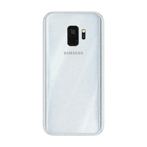 Crystal Glitter Silver гръб -Samsung S9 прозрачен - TopMag