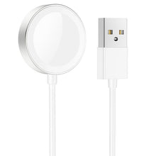 Заредете изображение във визуализатора на галерията – HOCO wireless charger USB for Apple Watch 3W CW39 white
