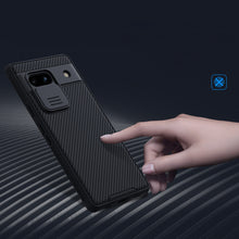 Заредете изображение във визуализатора на галерията – Google Pixel 7a Armored Case with Camera Cover Nillkin CamShield Pro Case - Black
