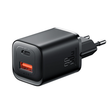 Заредете изображение във визуализатора на галерията – Joyroom JR-TCF08EU Speed ​​Series 30W PD/QC/AFC/FCP fast wall charger - black
