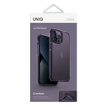 Заредете изображение във визуализатора на галерията – Uniq case Combat iPhone 14 Pro Max 6.7" purple/fig purple
