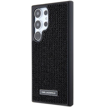Заредете изображение във визуализатора на галерията – Karl Lagerfeld Rhinestone Metal Logo case for Samsung Galaxy S24 Ultra - black
