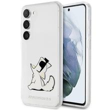 Заредете изображение във визуализатора на галерията – Karl Lagerfeld KLHCS23SCFNRC S23 S911 transparent hardcase Choupette Fun
