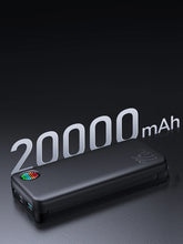 Заредете изображение във визуализатора на галерията – Joyroom 20000mAh 22.5W power bank with built-in USB-C/ Lightning cables (JR-L015) - black
