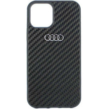 Заредете изображение във визуализатора на галерията – Audi Carbon Fiber iPhone 11 / Xr 6.1" black/black hardcase AU-TPUPCIP11-R8/D2-BK
