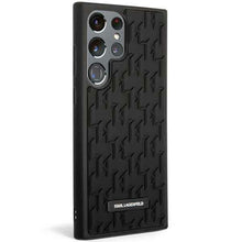 Заредете изображение във визуализатора на галерията – Original faceplate case KARL LAGERFELD KLHCS23LRUPKLPK for SAMSUNG S23 Ultra (Rubber Mono Logo Plate / black)
