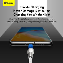 Заредете изображение във визуализатора на галерията – Baseus Cable Cafule Metal - USB to Type C - 66W 2 metres (CAKF000202) white
