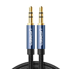 Заредете изображение във визуализатора на галерията – Ugreen audio cable AUX straight minijack 3.5 mm 3m blue (AV112)
