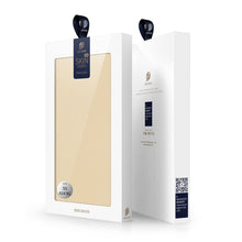 Заредете изображение във визуализатора на галерията – Dux Ducis Skin Pro Case for Samsung Galaxy A14 5G Flip Card Wallet Stand Gold
