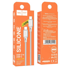 Заредете изображение във визуализатора на галерията – HOCO cable Type C to Type C Power Delivery 60W Assistant X101 gray (30pcs/box)
