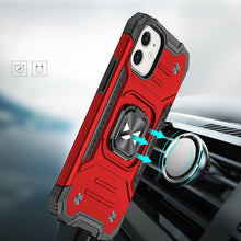 Заредете изображение във визуализатора на галерията – Wozinsky Ring Armor case for iPhone 14 armored cover magnetic holder ring red
