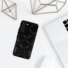 Заредете изображение във визуализатора на галерията – Leather 3D Case for Samsung Galaxy S22 design 3 black

