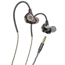 Заредете изображение във визуализатора на галерията – Borofone Earphones BM88 Sea with microphone black
