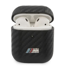 Заредете изображение във визуализатора на галерията – Original case BMW BMA2SSLBK for Apple Airpods 1 / 2 (Metal Logo / black)
