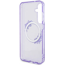 Заредете изображение във визуализатора на галерията – Guess IML Flowers Wreath MagSafe case for Samsung Galaxy S24+ - purple
