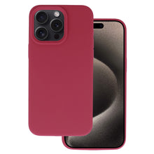 Заредете изображение във визуализатора на галерията – Silicone Lite Case for Iphone 14 Pro burgundy
