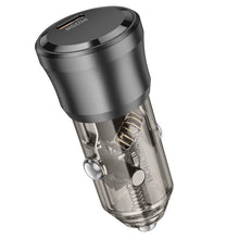 Заредете изображение във визуализатора на галерията – Borofone Car charger BZ24 Clever - Type C - QC 3.0 PD 20W black
