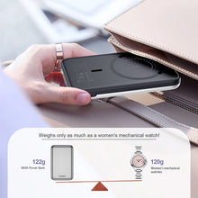 Заредете изображение във визуализатора на галерията – Choetech B655 mini wireless magnetic powerbank 5000mAh - silver
