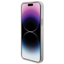 Заредете изображение във визуализатора на галерията – Guess IML Iridescent MagSafe case for iPhone 15 Pro - pink
