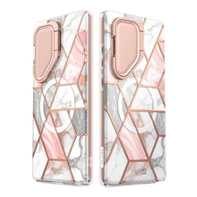 Заредете изображение във визуализатора на галерията – Cosmo Mag Supcase case with MagSafe for Samsung Galaxy S24 Ultra - pink marble
