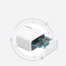 Заредете изображение във визуализатора на галерията – Joyroom USB wall charger 2.1 A UK plug white (L-1A101)
