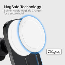 Заредете изображение във визуализатора на галерията – Spigen ITM12W ONETAP PRO 3 MAGNETIC MAGSAFE VENT CAR MOUNT WIRELESS CHARGER BLACK
