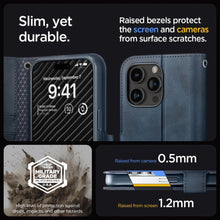 Заредете изображение във визуализатора на галерията – Spigen WALLET "S" PRO IPHONE 15 PRO MAX NAVY
