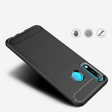 Заредете изображение във визуализатора на галерията – Carbon Case Flexible Cover TPU Case for Huawei P30 Lite blue
